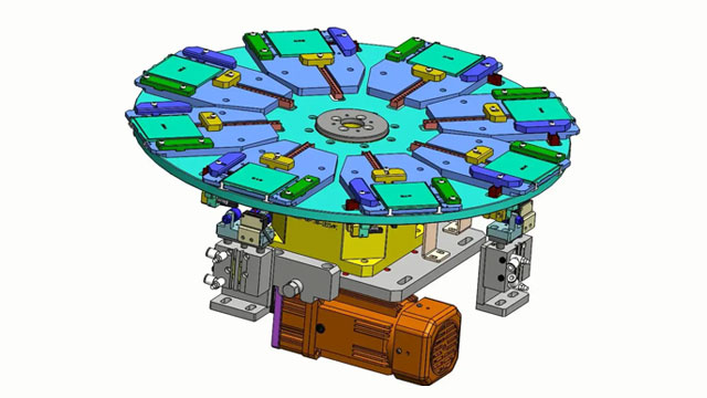 轉(zhuǎn)盤(pán)分割器三維圖